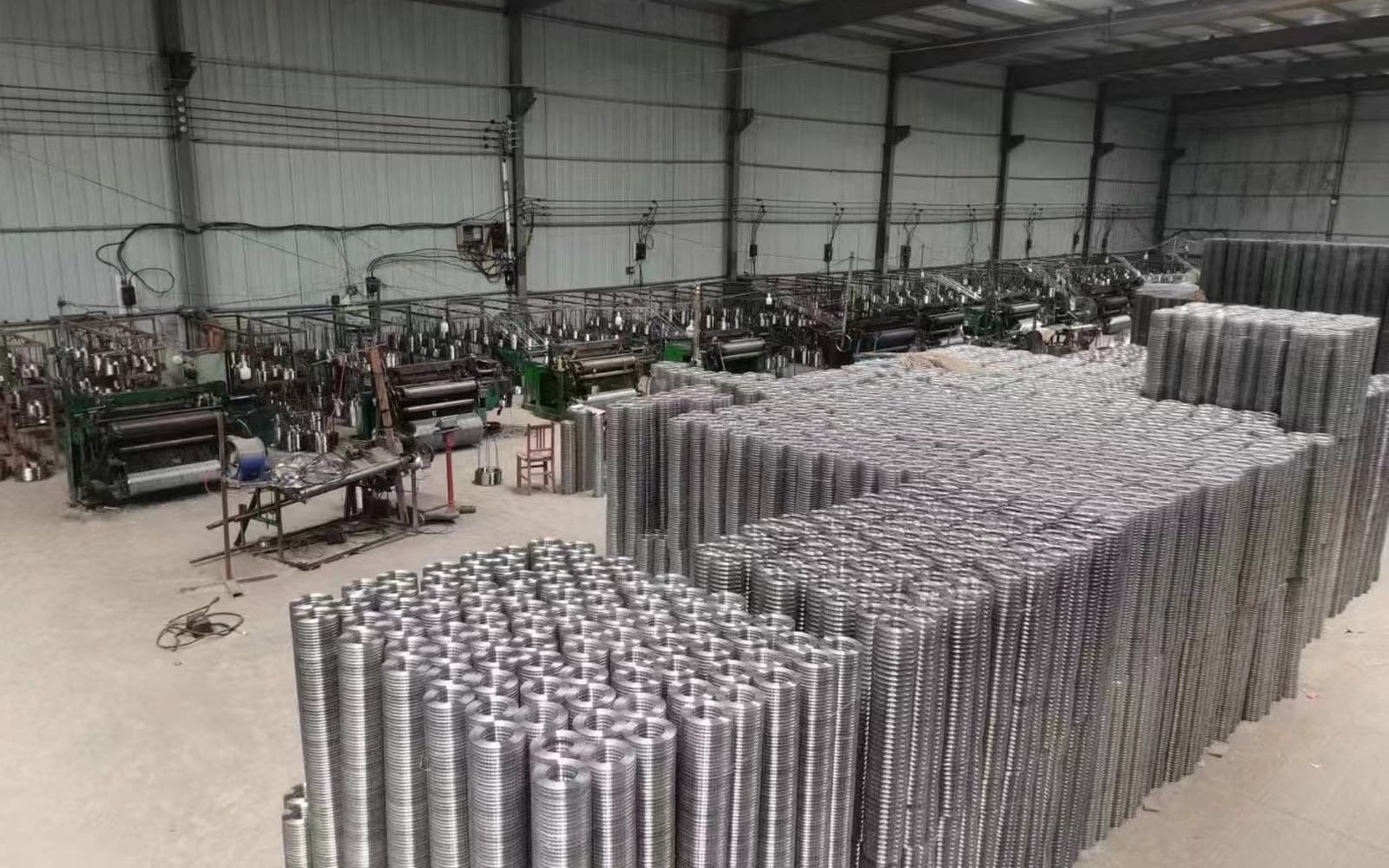 Bundled welded mesh ready for delivery preparation