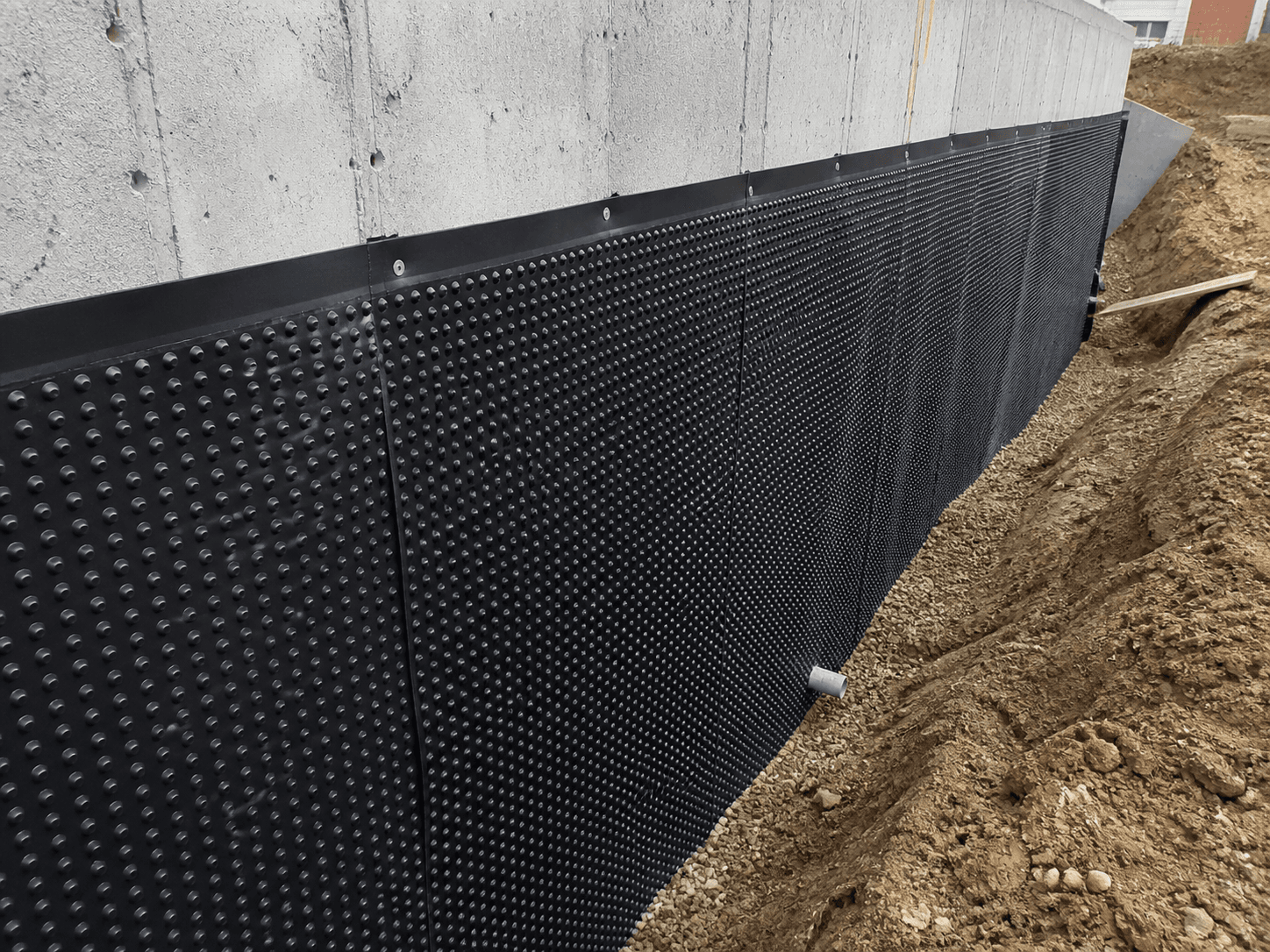 Drainage Board in a realistic industrial setting
