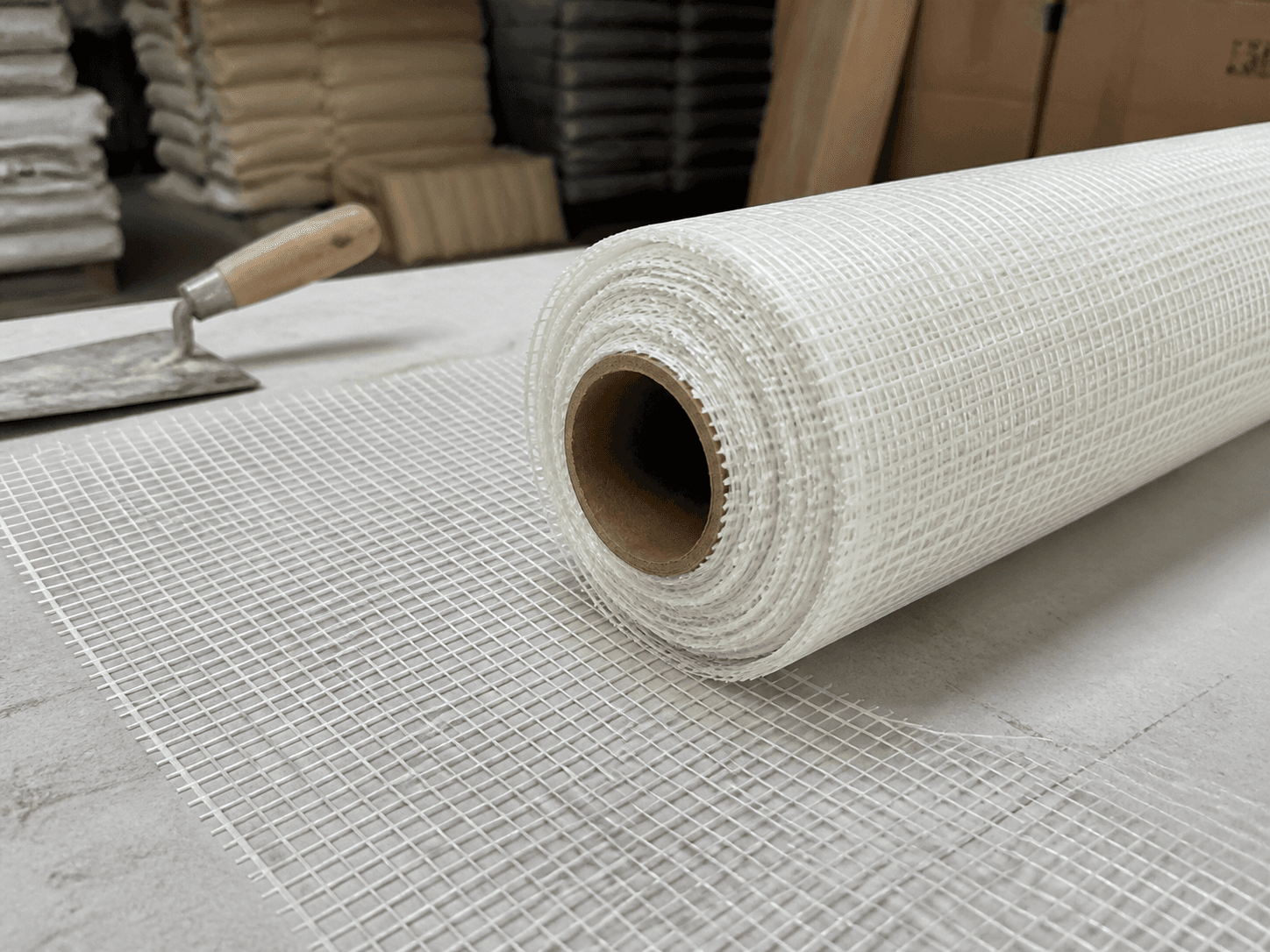 Fiberglass Reinforcement Mesh in a realistic industrial setting