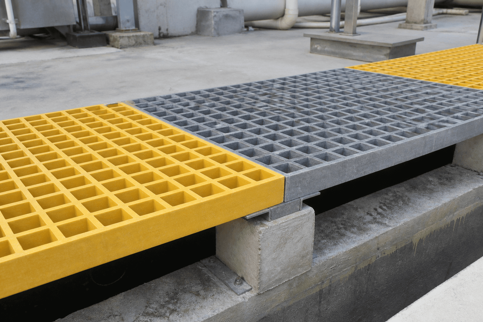FRP Grating in a realistic industrial setting