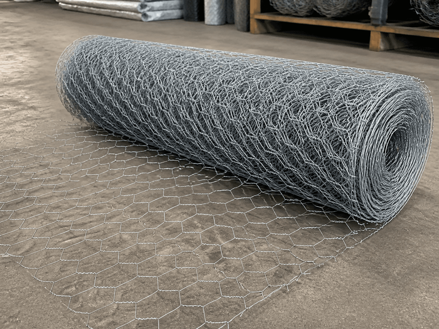 Hexagonal Wire Netting in a realistic industrial setting