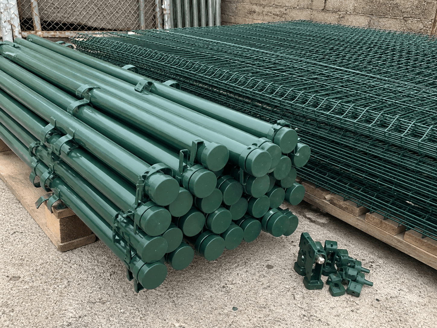 Holland Fence Post in a realistic industrial setting