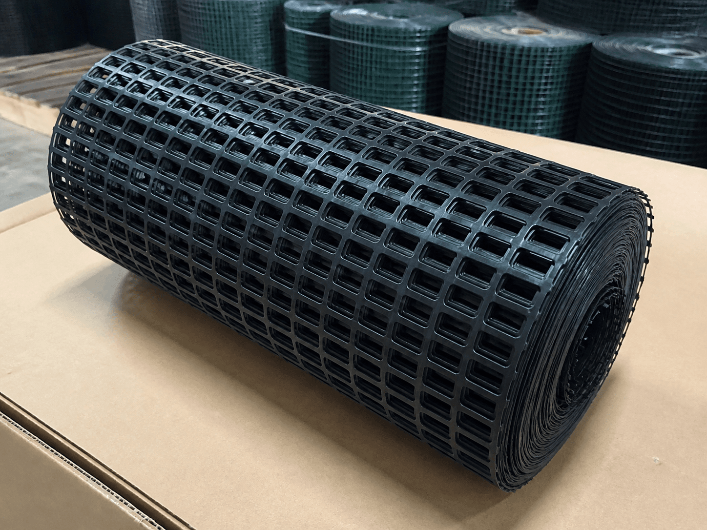 Plastic Flat Mesh in a realistic industrial setting