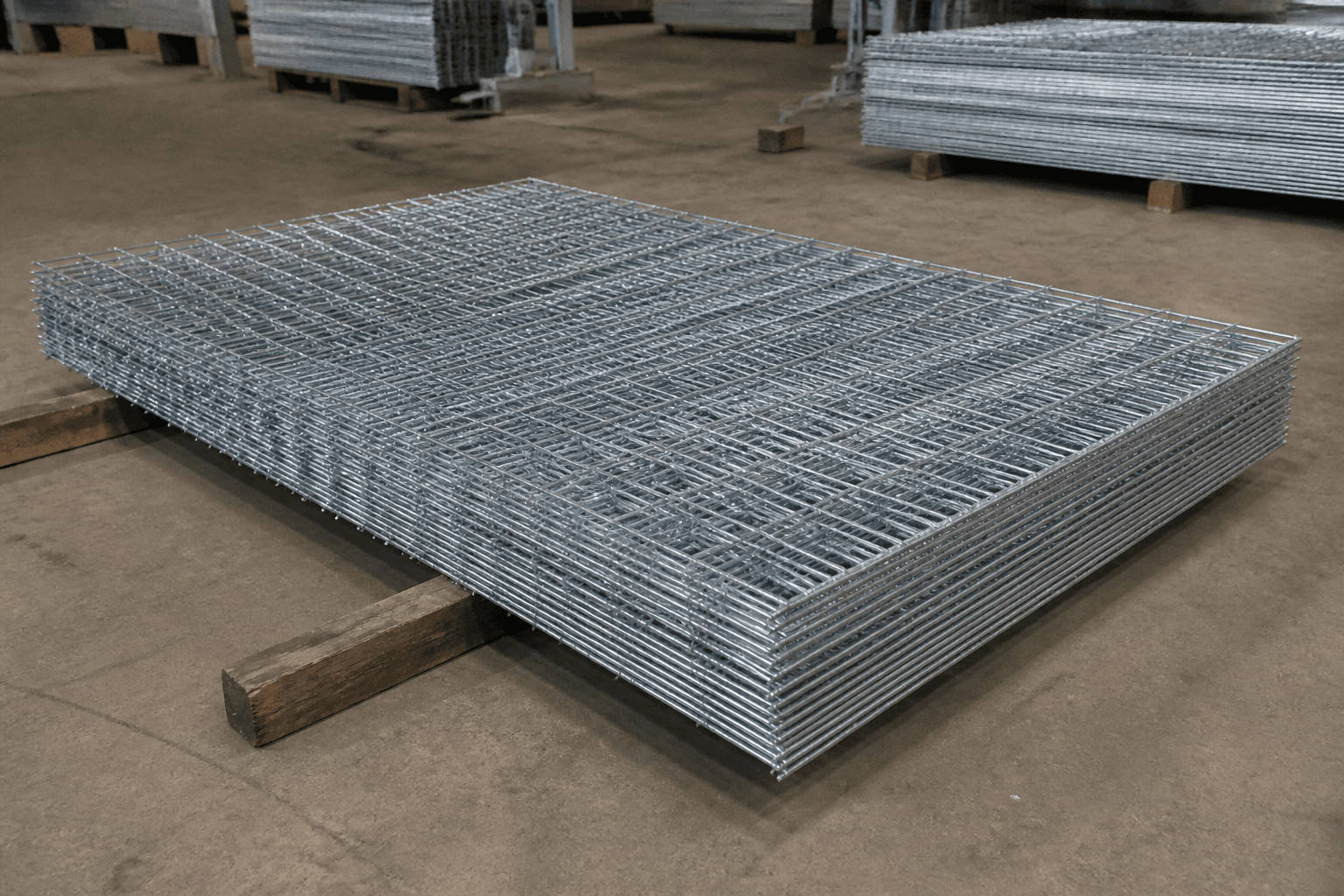 Welded Wire Mesh Panel in a realistic industrial setting