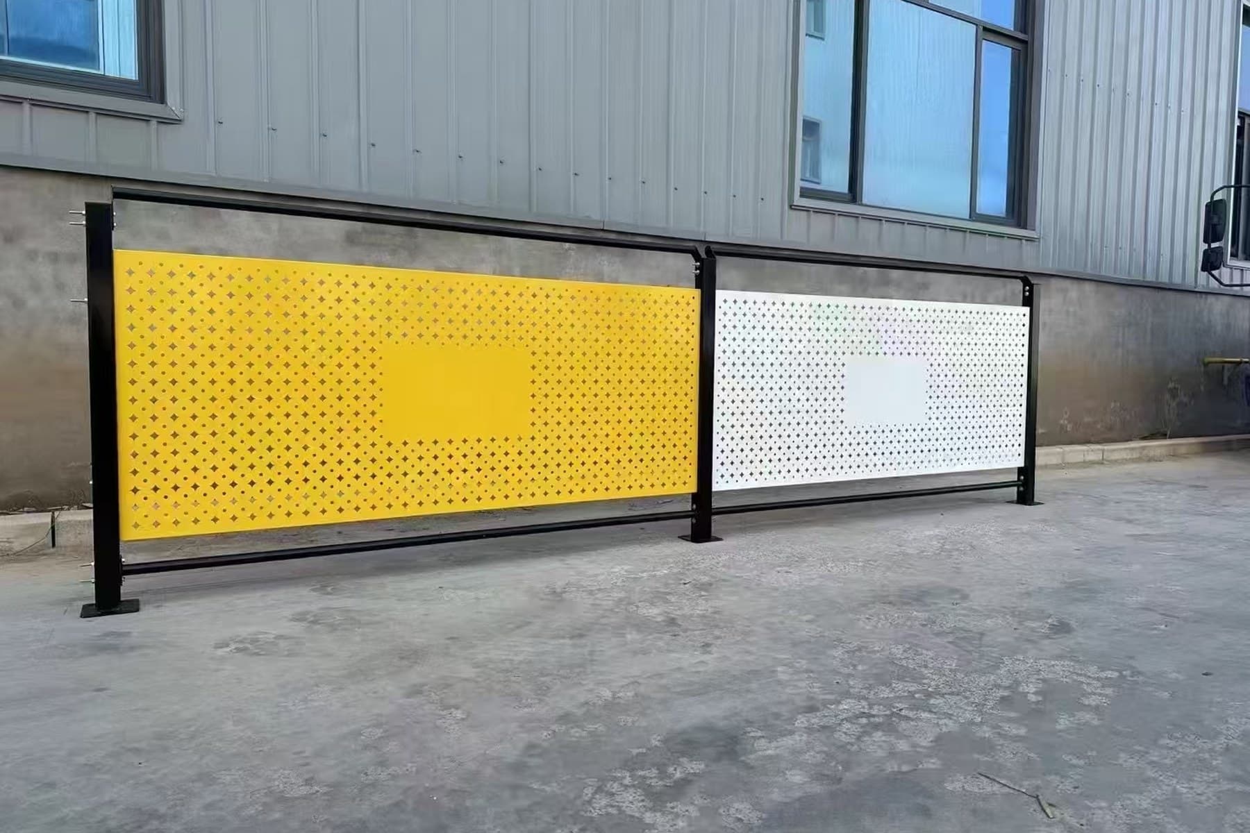 Reference photograph of Perforated Metal Site Barrier