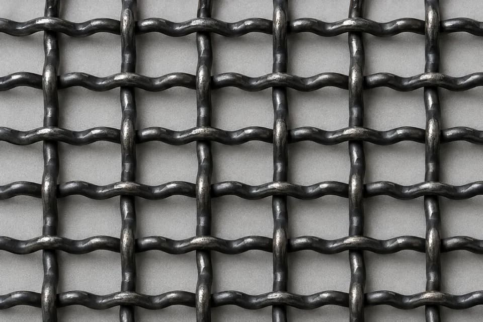 BOHANG reference image for Black Steel Crimped Wire Mesh