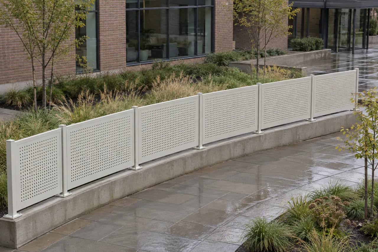 BOHANG reference image for Perforated Metal Panel Fence