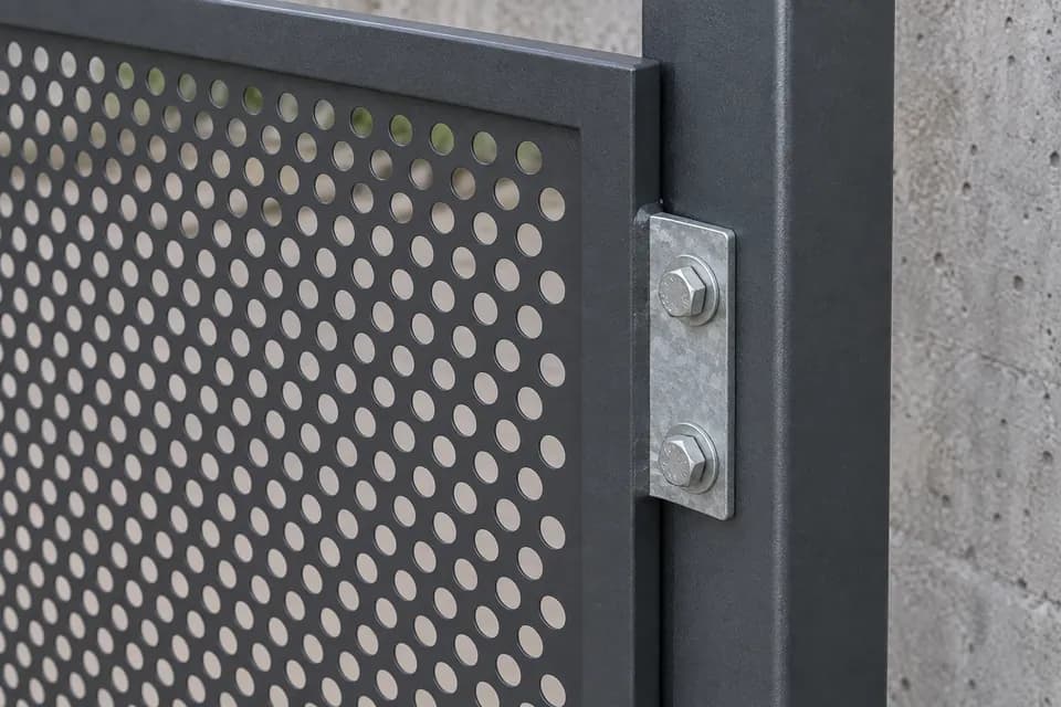 BOHANG reference image for Perforated Metal Panel Fence