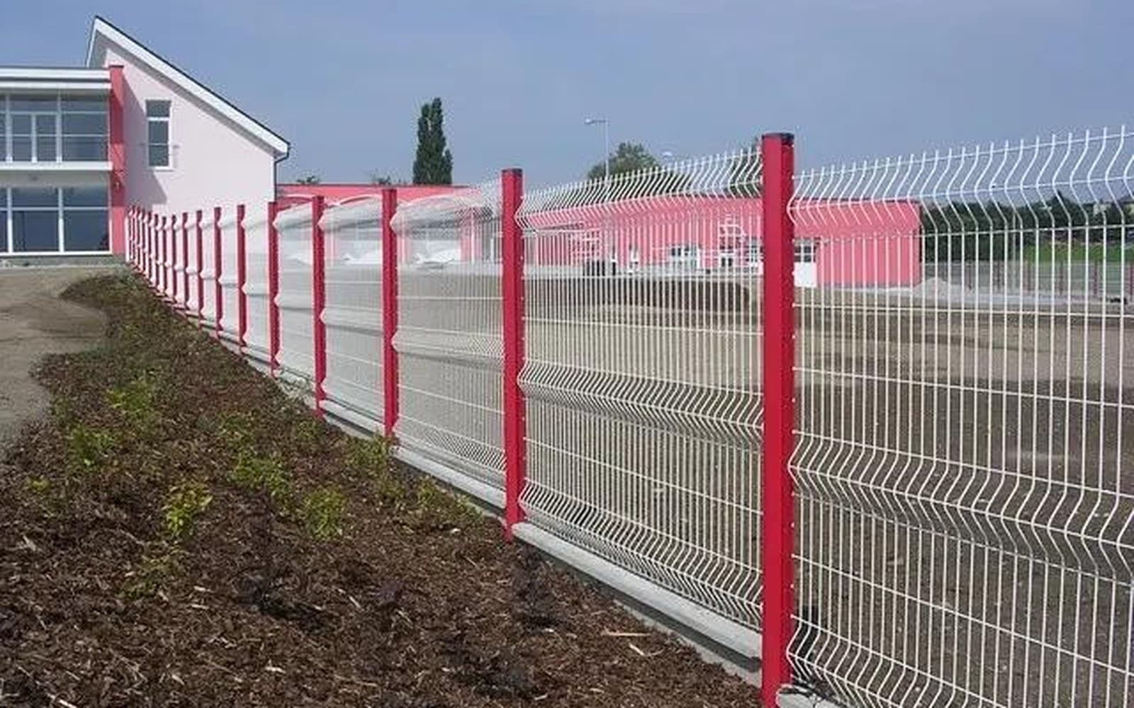 Security fence panel with a galvanized finish