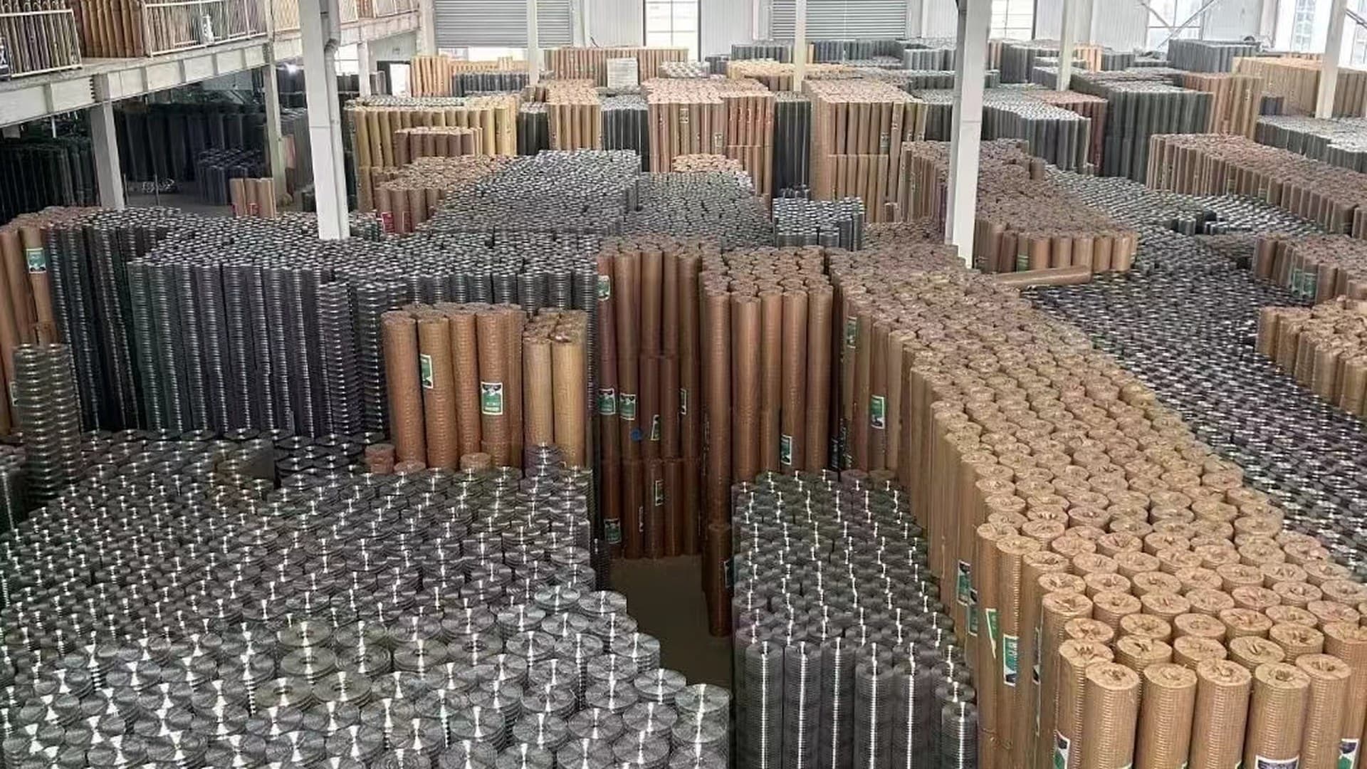 Wire mesh products prepared for project-ready supply