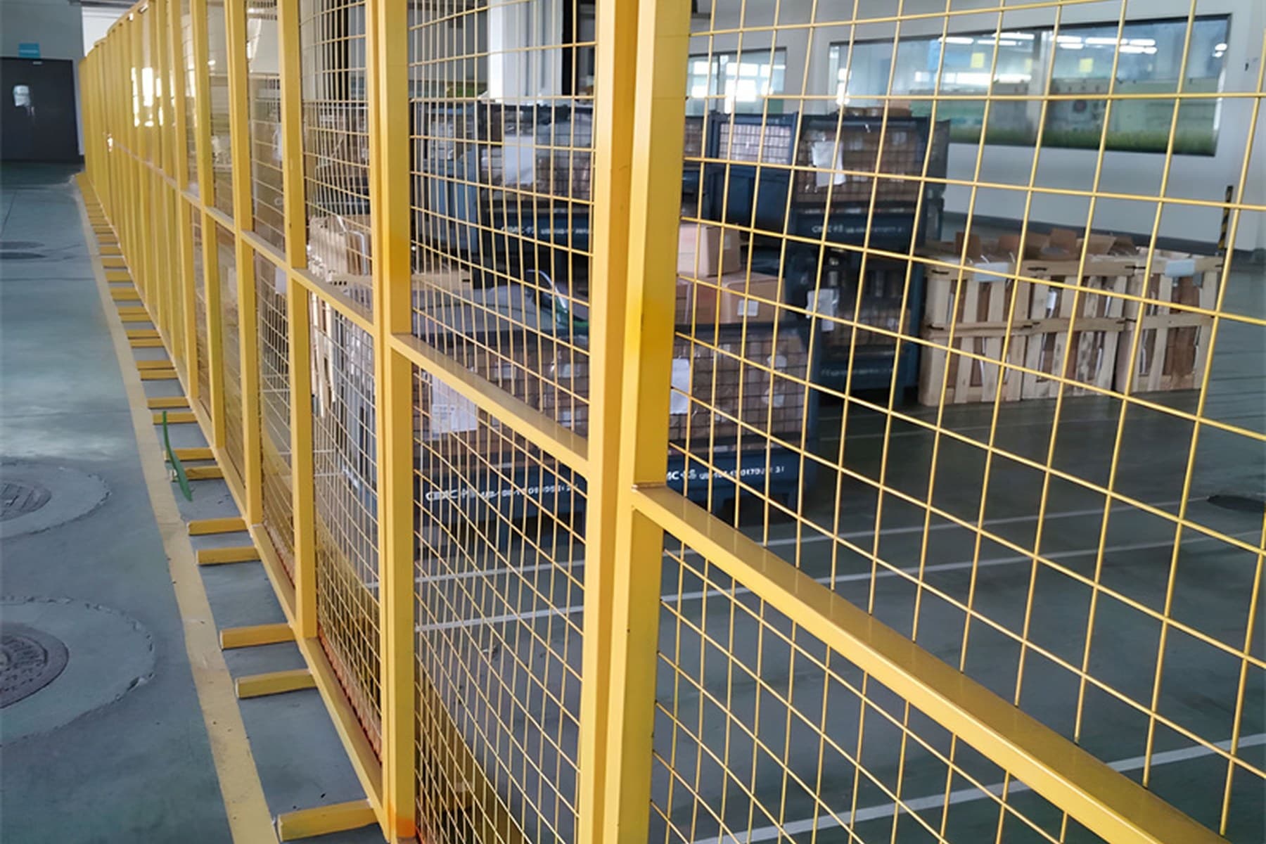 Reference photograph of Framed Welded Wire Mesh Fence