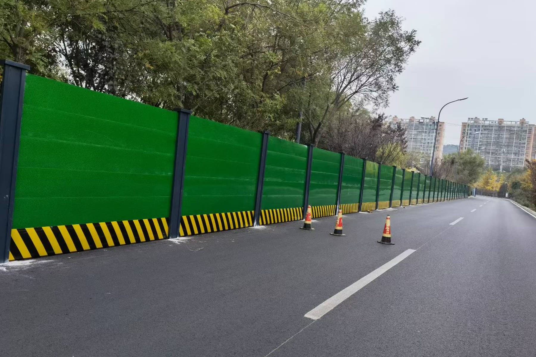 Reference photograph for Temporary construction boundary package