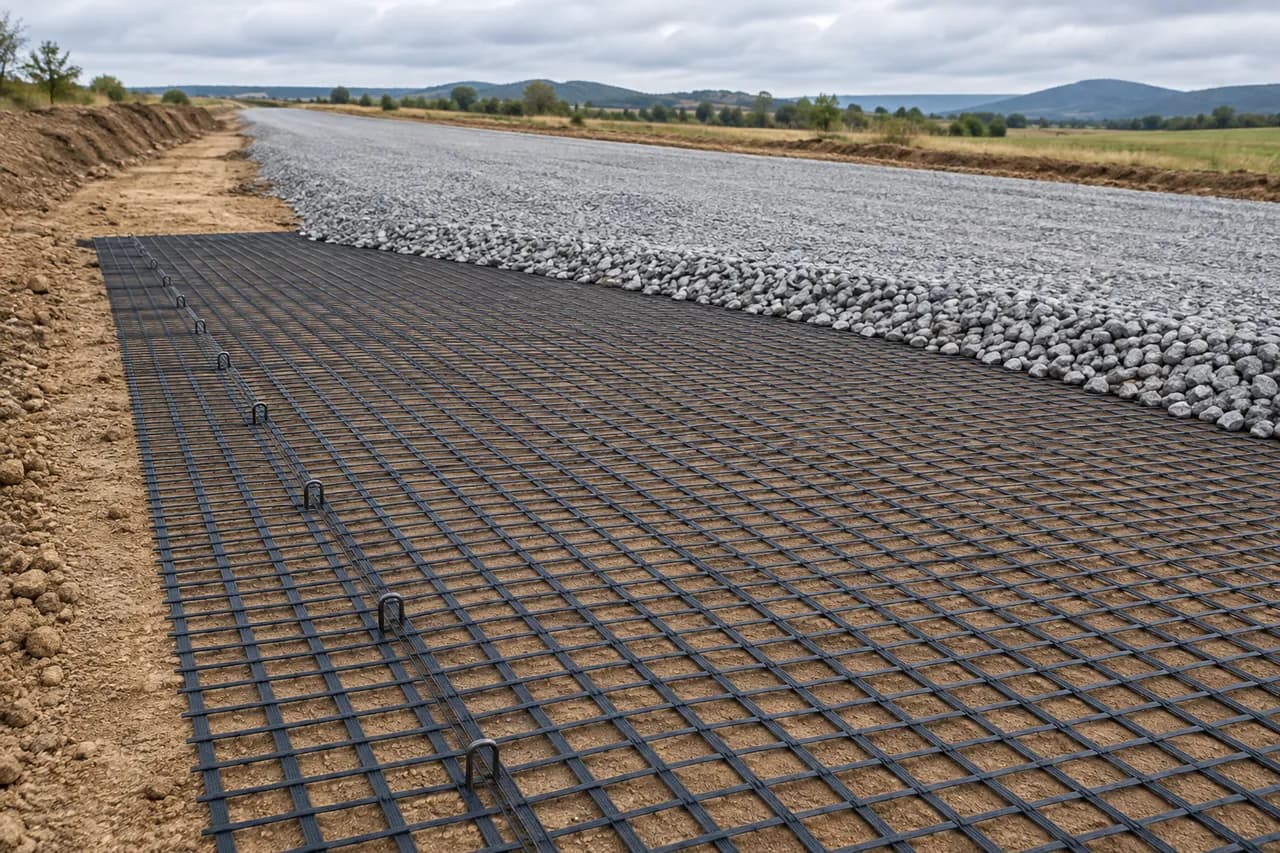 BOHANG reference image for Steel-Plastic Geogrid